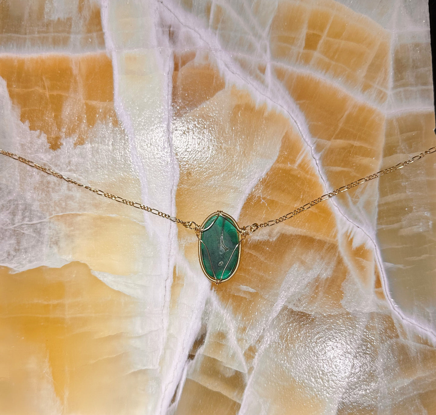 Malachite pendant 🌿