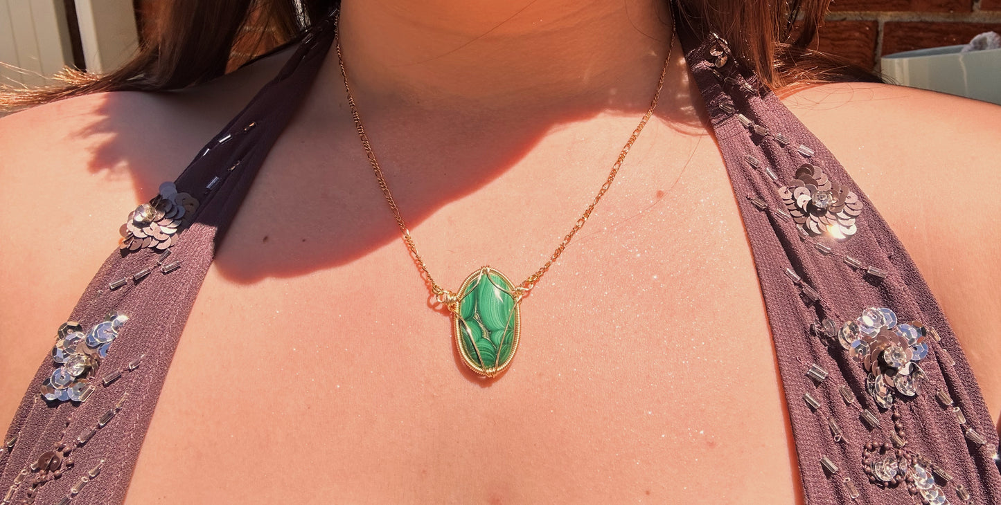 Malachite pendant 🌿