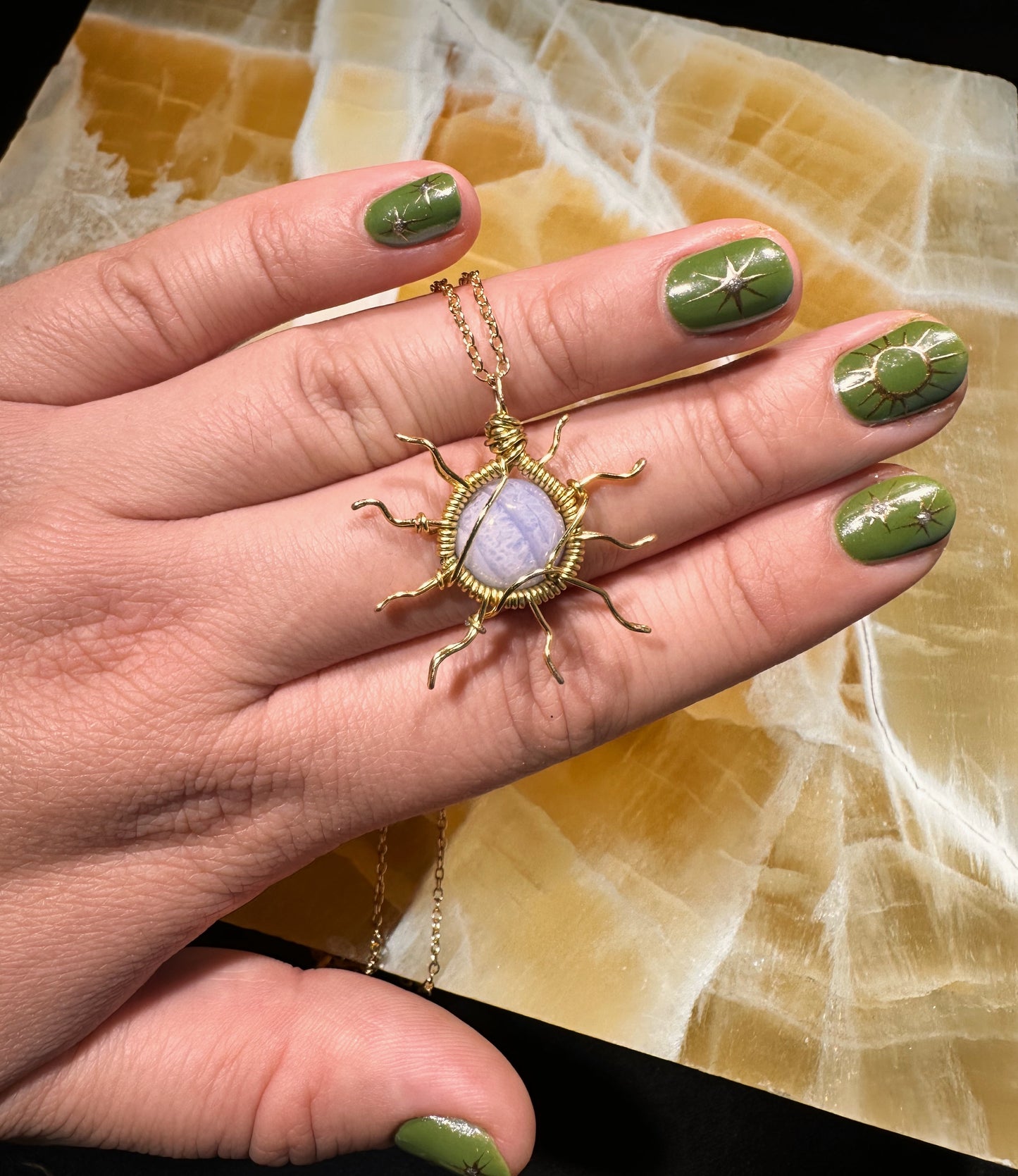 Blue agate sun☀️