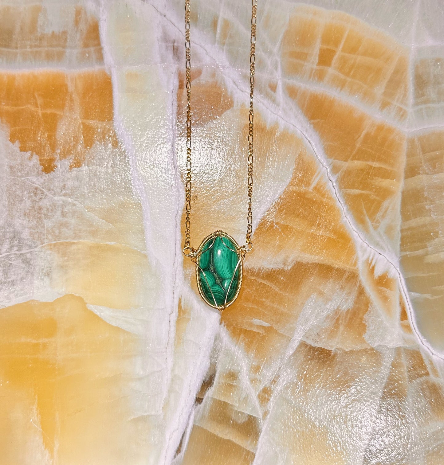 Malachite pendant 🌿
