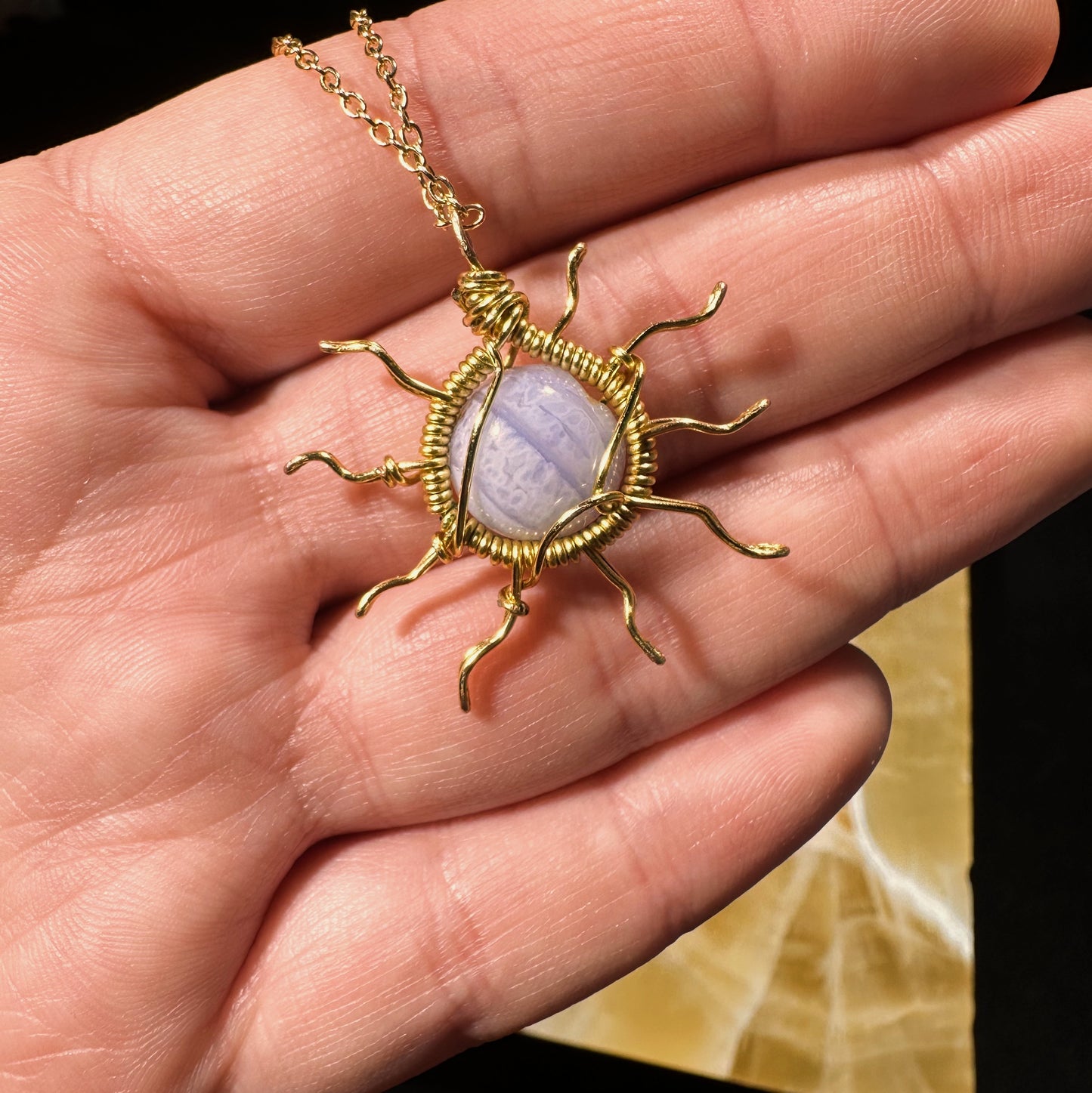 Blue agate sun☀️