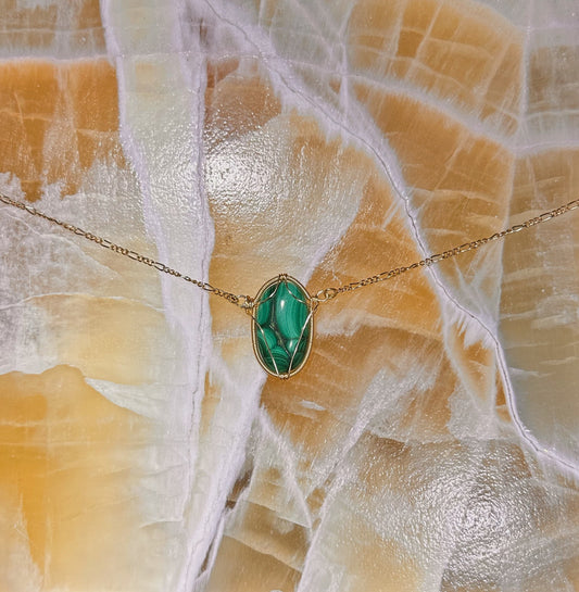 Malachite pendant 🌿