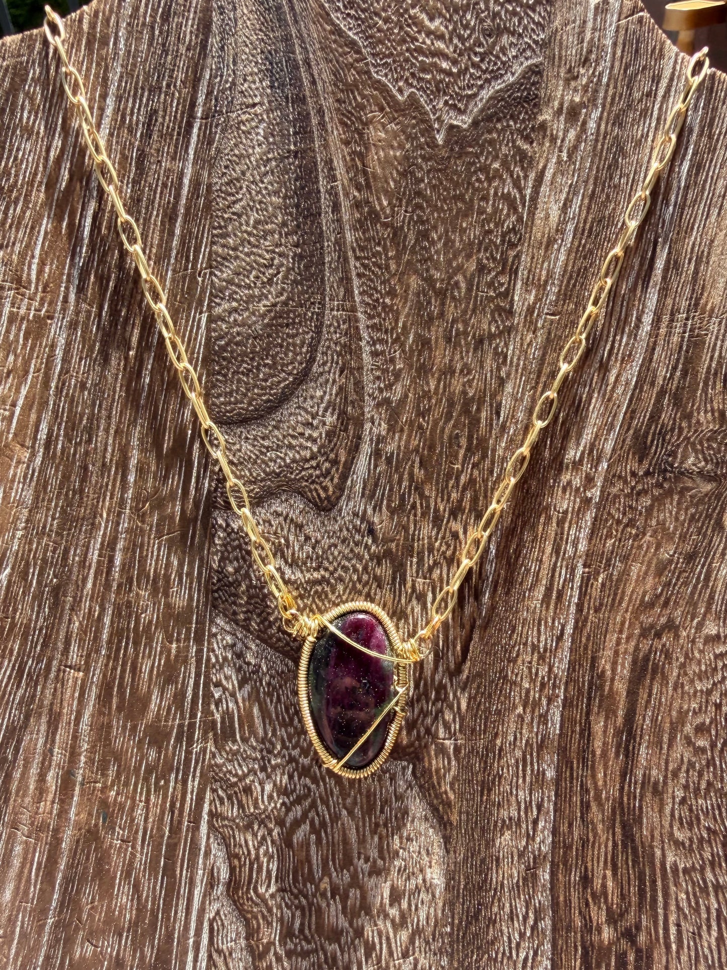 Ruby Zoisite pendant 🫶🏼