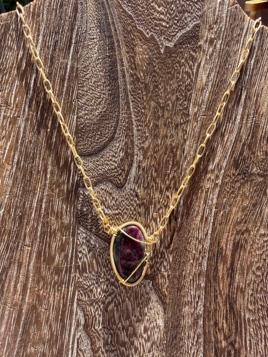 Ruby Zoisite pendant 🫶🏼