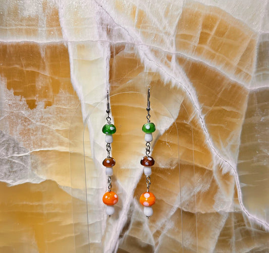 Mushroom earrings🍄‍🟫