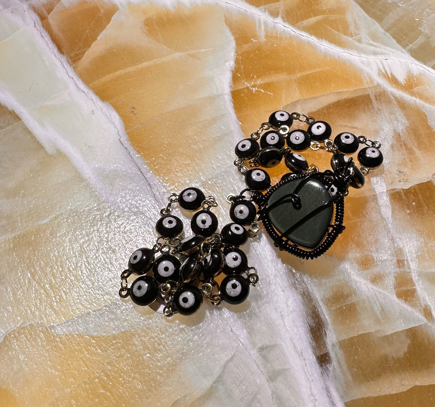 Rainbow Obsidian evil eye 🧿