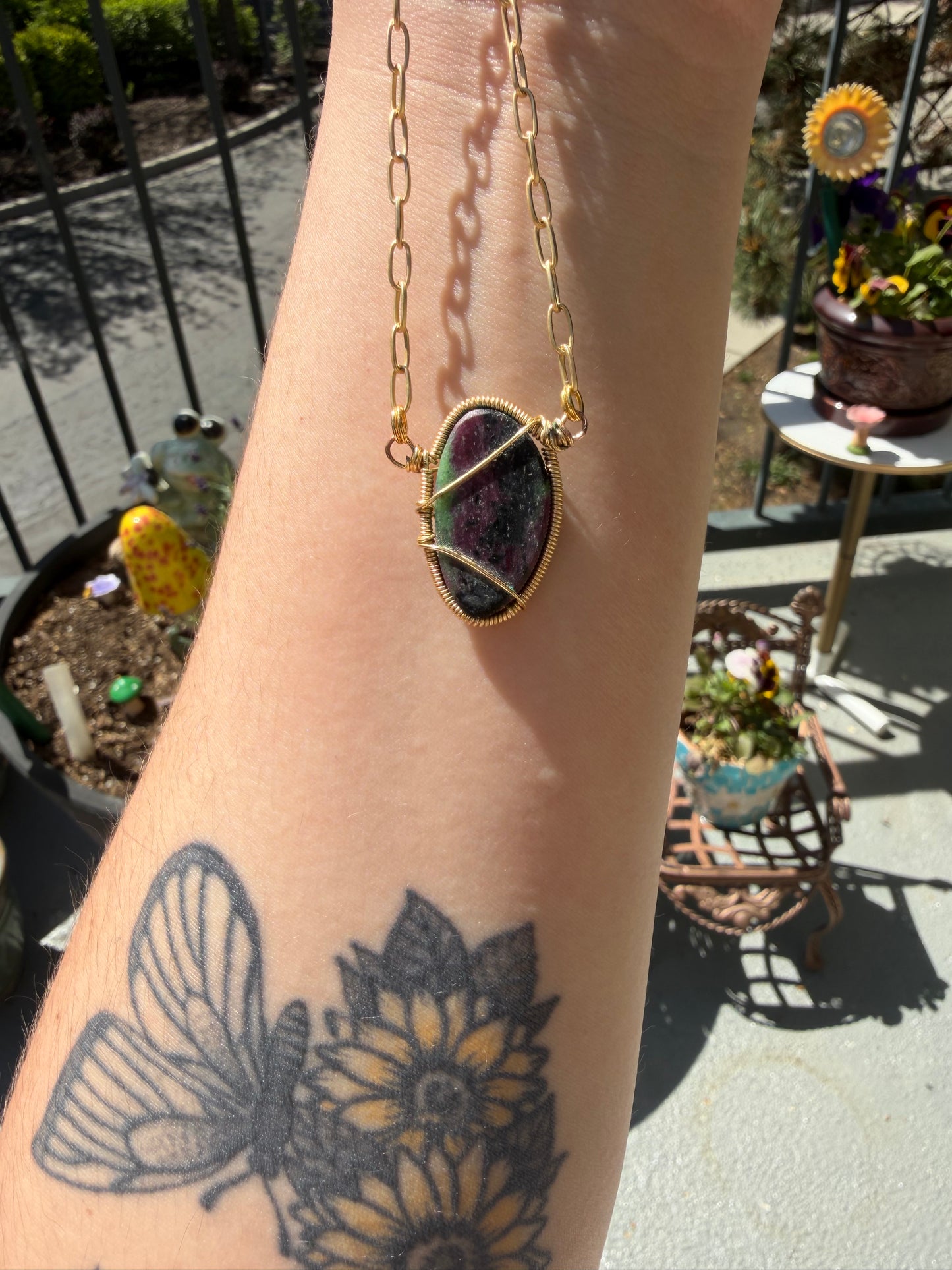 Ruby Zoisite pendant 🫶🏼