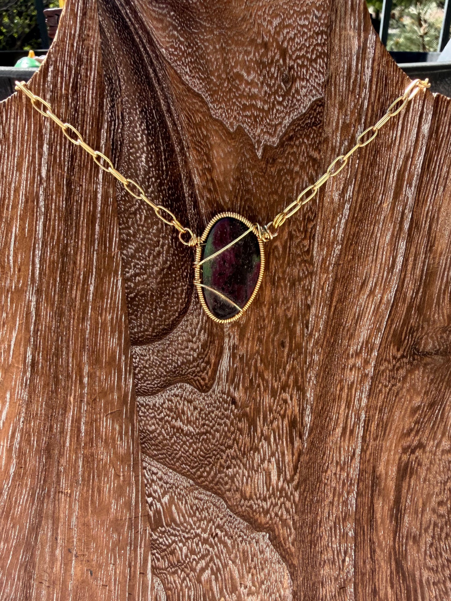 Ruby Zoisite pendant 🫶🏼