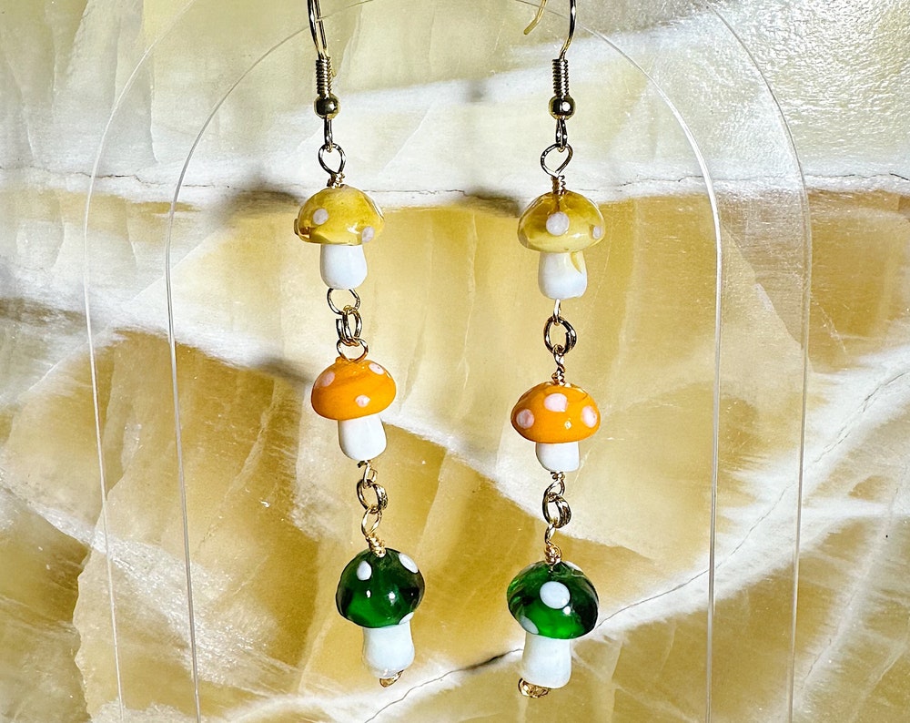 Mushroom Earrings